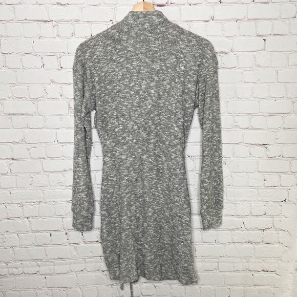 NEW Xhilaration Heather Grey Ruched Long Sleeve Dress XS - Picture 7 of 7